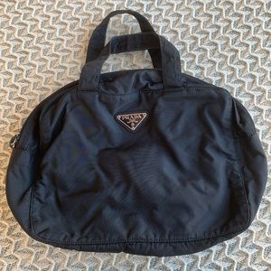 Prada black nylon tote bag